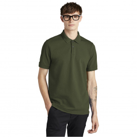 Mercer+Mettle MM1000 Stretch Heavyweight Pique Polo - Townsend Green