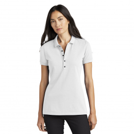 Mercer+Mettle MM1001 Women\'s Stretch Heavyweight Pique Polo - White