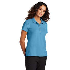 Mercer+Mettle MM1005 Women\'s Stretch Pique Polo - Parisian Blue