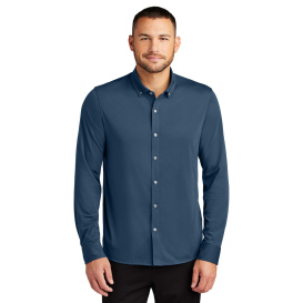 Mercer+Mettle MM1018 Long Sleeve Stretch Woven Shirt - Insignia Blue