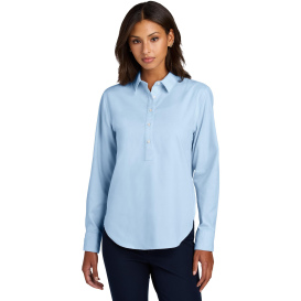 Mercer+Mettle MM2003 Ladies Long Sleeve Modern Oxford Shirt - Light Blue