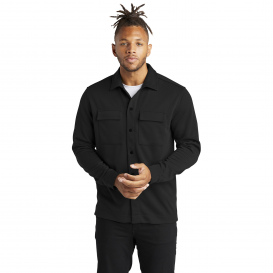 Mercer+Mettle MM3004 Double-Knit Snap Front Jacket - Deep Black