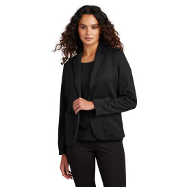 Mercer+Mettle MM3031 Women\'s Relaxed Knit Blazer - Deep Black