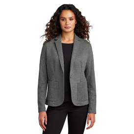 Mercer+Mettle MM3031 Women\'s Relaxed Knit Blazer - Storm Grey Heather