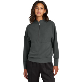 Mercer+Mettle MM3041 Ladies Linear Texture 1/4-Zip - Storm Gray