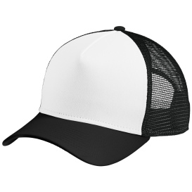 New Era NE212 A-Frame Snapback Mesh Back Cap - White/Black/Black