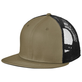 New Era NE4030 Standard Fit Snapback Trucker Cap - Olive/Black