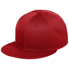 New Era NE409 Pivot Flat Bill Snapback Cap - Scarlet