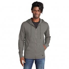 New Era NEA141 Thermal Full-Zip Hoodie - Shadow Grey Heather