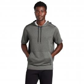 New Era NEA533 Performance Terry Short Sleeve Hoodie - Graphite Heather