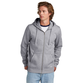 New Era NEA551 Comeback Fleece Full-Zip Hoodie - Athletic Heather