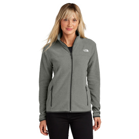 The North Face NF0A7V4K Ladies Glacier Full-Zip Fleece Jacket - TNF Medium Grey Heather