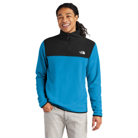 The North Face NF0A7V4L Glacier 1/4-Zip Fleece - Hero Blue/TNF Black