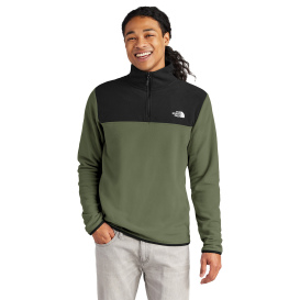 The North Face NF0A7V4L Glacier 1/4-Zip Fleece - New Taupe Green/TNF Black