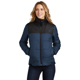 The North Face NF0A7V6K Ladies Chest Logo Everyday Insulated Jacket - Shady Blue