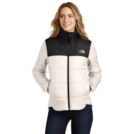 The North Face NF0A7V6K Ladies Chest Logo Everyday Insulated Jacket - Vintage White