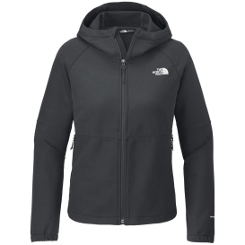 The North Face NF0A8BUE Ladies Barr Lake Hooded Soft Shell Jacket - Asphalt Grey Dark Heather