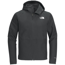 The North Face NF0A8BUF Barr Lake Hooded Soft Shell Jacket - Asphalt Grey Dark Heather