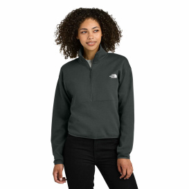 The North Face NF0A8C5H Ladies Double-Knit 1/2-Zip Fleece - Asphalt Grey