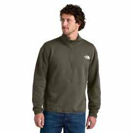 The North Face NF0A8C5G Double-Knit 1/2-Zip Fleece - New Taupe Green