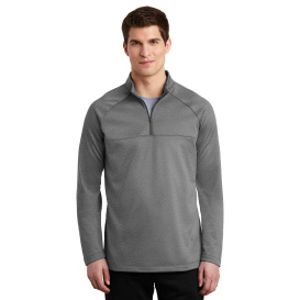 Nike NKAH6254 Therma-FIT 1/2-Zip Fleece - Dark Grey Heather/Dark Grey Heather