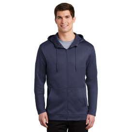 Nike NKAH6259 Therma-FIT Full-Zip Fleece Hoodie - Midnight Navy