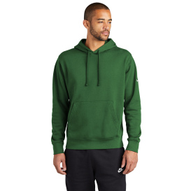 Nike NKDR1499 Club Fleece Sleeve Swoosh Pullover Hoodie - Gorge Green
