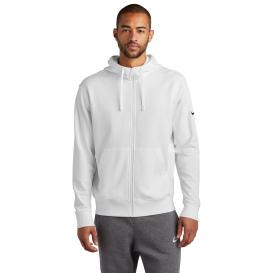 Nike NKDR1513 Club Fleece Sleeve Swoosh Full-Zip Hoodie - White