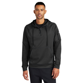 Nike NKFD9742 Therma-FIT Pocket 1/4-Zip Fleece Hoodie - Black