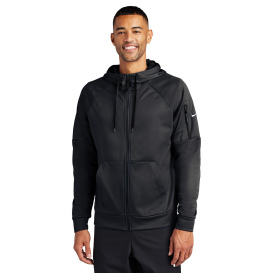 Nike NKFD9859 Therma-FIT Pocket Full-Zip Fleece Hoodie - Black