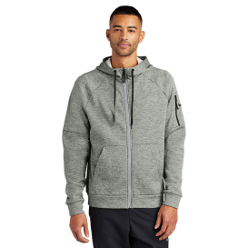 Nike NKFD9859 Therma-FIT Pocket Full-Zip Fleece Hoodie - Dark Grey Heather