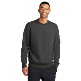 Nike NKFD9863 Club Fleece Sleeve Swoosh Crew - Anthracite