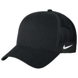 Nike NKFN9893 Snapback Mesh Trucker Cap - Black/Black