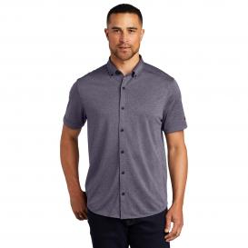 OGIO OG141 Gravitate Full-Button Polo - Navy Heather