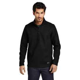 OGIO OG729 Grit Fleece 1/2-Zip - Blacktop