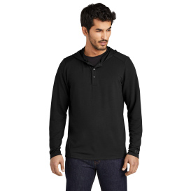 OGIO OG826 Luuma Flex Hooded Henley - Blacktop