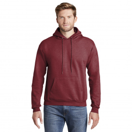 Hanes P170 EcoSmart Pullover Hooded Sweatshirt - Heather Red