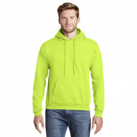 Hanes P170 EcoSmart Pullover Hooded Sweatshirt - Safety Green