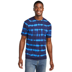 Port & Company PC142 Tie-Dye Tee - Turquoise/Team Navy