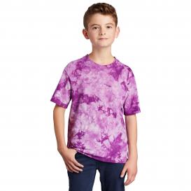 Port & Company PC145Y Youth Crystal Tie-Dye Tee - Purple