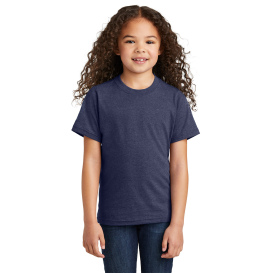 Port & Company PC330Y Youth Tri-Blend Tee - Team Navy Heather