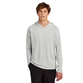 Port & Company PC380H Performance Pullover Hooded Tee - Silver | Full ...