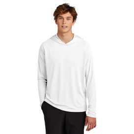 Port & Company PC380H Performance Pullover Hooded Tee - White