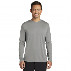 Port & Company PC380LS Long Sleeve Performance Tee - Grey Concrete