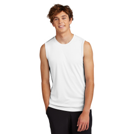 Port & Company PC380SL Performance Sleeveless Tee - White