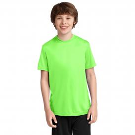 Port & Company PC380Y Youth Performance Tee - Neon Green