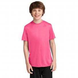 Port & Company PC380Y Youth Performance Tee - Neon Pink