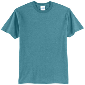 Port & Company PC43 Lightweight Cotton Tee - Vivid Teal Heather