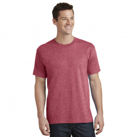 Port & Company PC54T Tall Core Cotton Tee - Heather Red