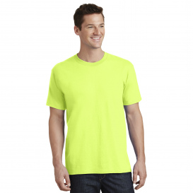 Port & Company PC54T Tall Core Cotton Tee - Neon Yellow